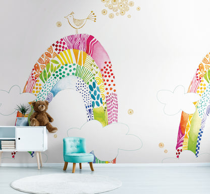 Fototapete Regenbogen Bunt - 2,65 m x 2,80 m