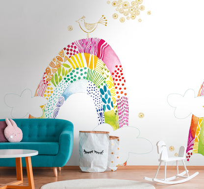 Fototapete Regenbogen Bunt - 2,65 m x 2,80 m