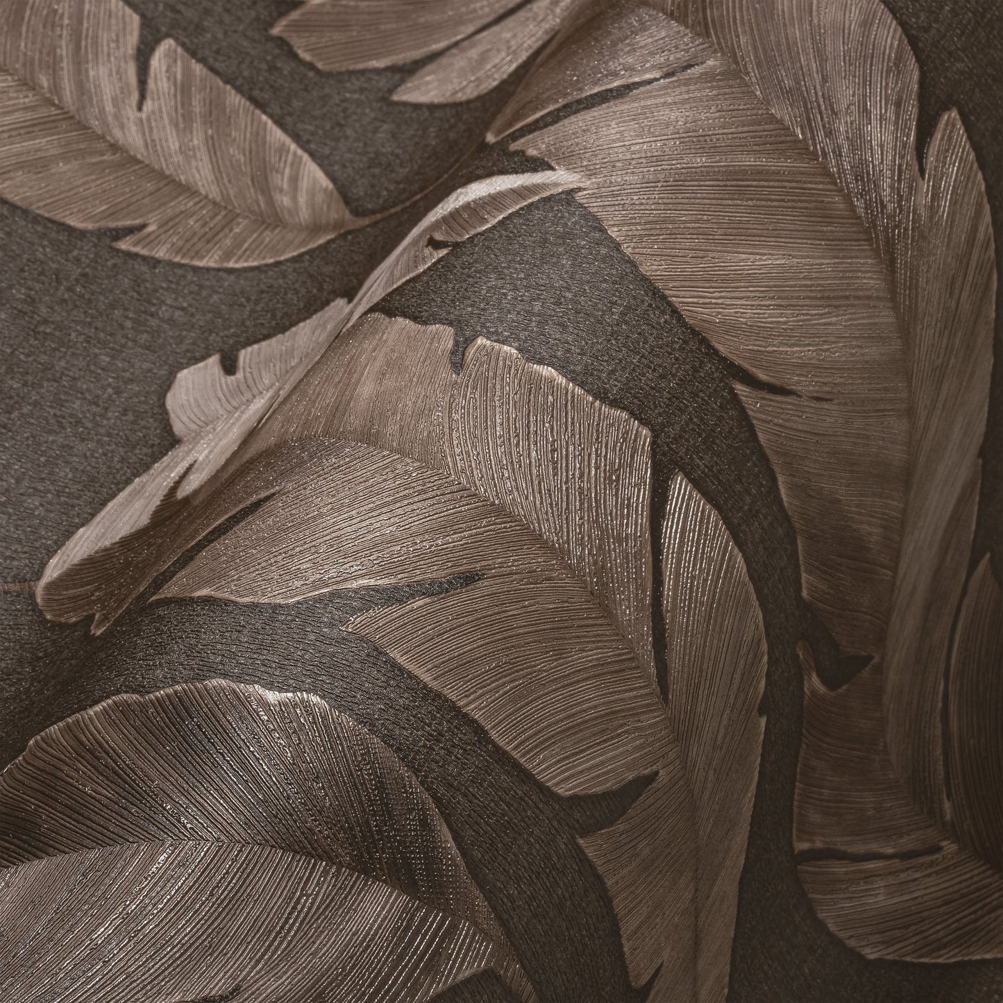 Livingwalls Lea Bali Florale Vliestapete Braun 10,05 m x 0,53 m
