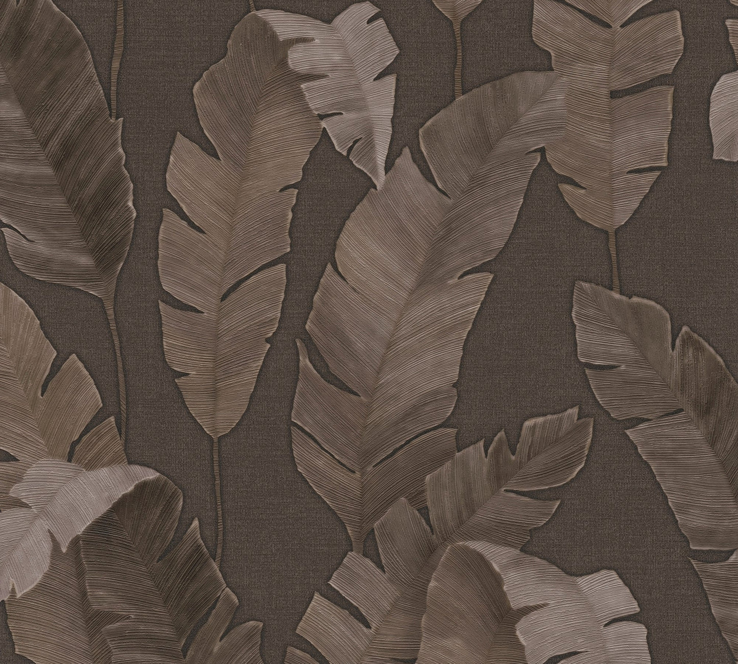 Livingwalls Lea Bali Florale Vliestapete Braun 10,05 m x 0,53 m