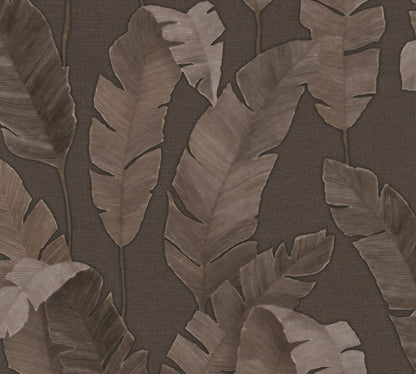 Livingwalls Lea Bali Florale Vliestapete Braun 10,05 m x 0,53 m