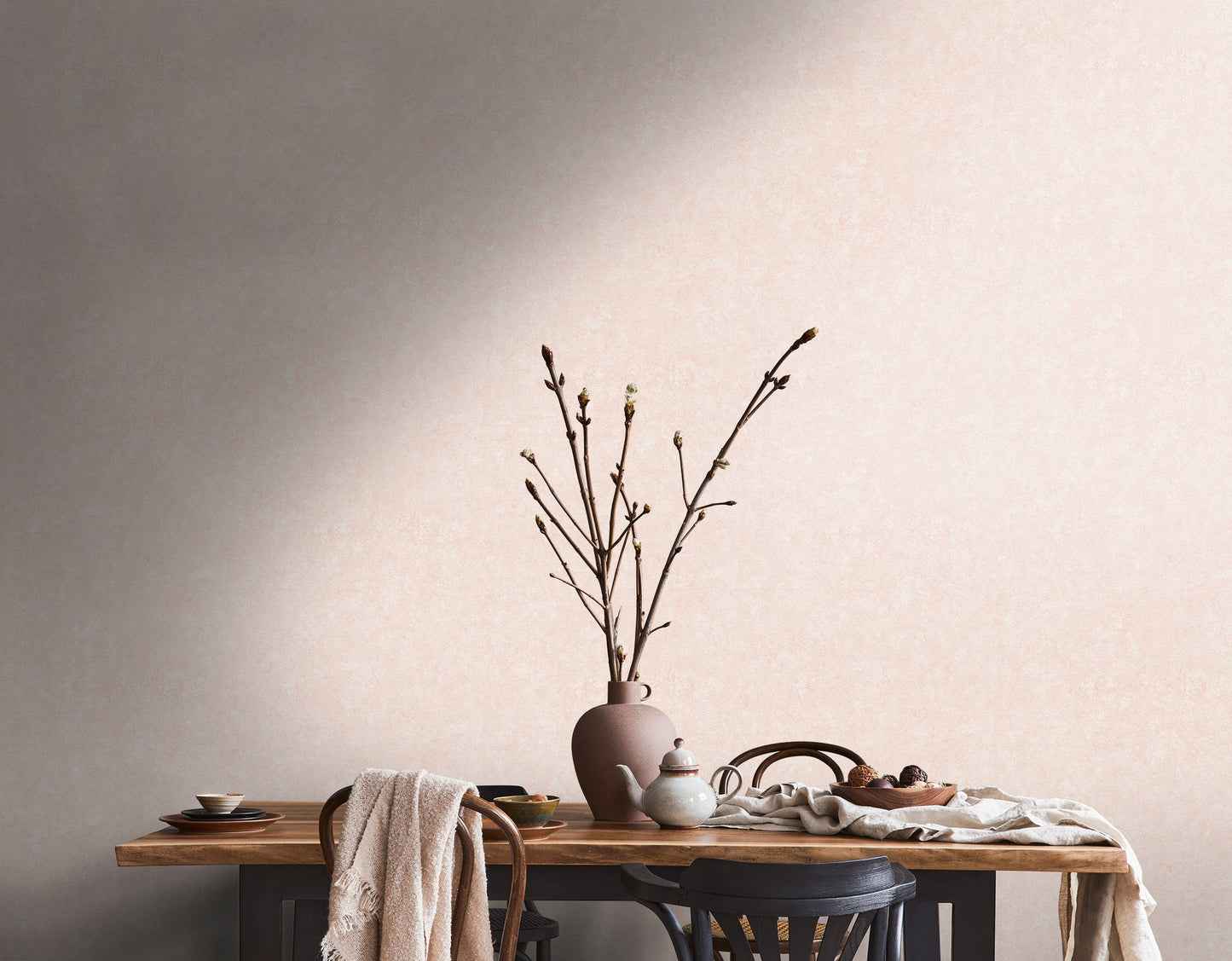 Livingwalls Zoe Miami Uni Vliestapete Weiß Rosa 10,05 m x 0,53 m