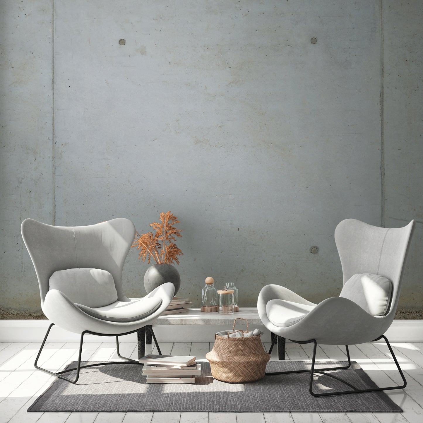 Fototapete Sichtbeton Paneele – 2,80 m x 3,71 m