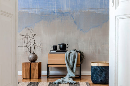 Fototapete Abstrakt Blau Beige - 2,12 m x 2,80 m