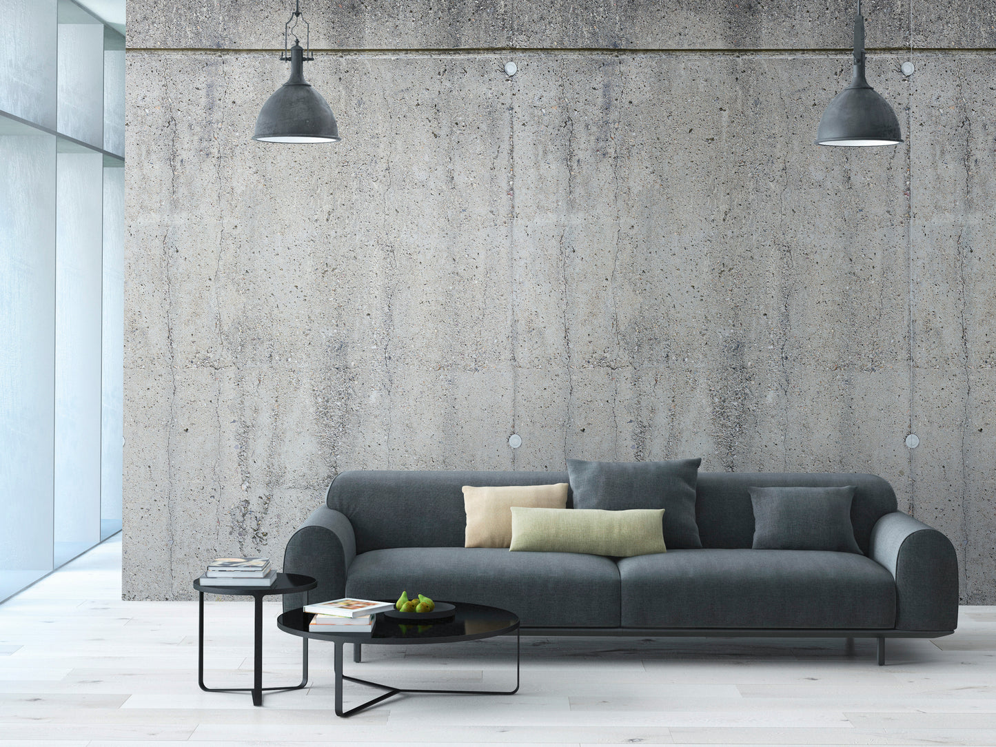 Fototapete Betonwand Industrial Look – 2,80 m x 1,59 m