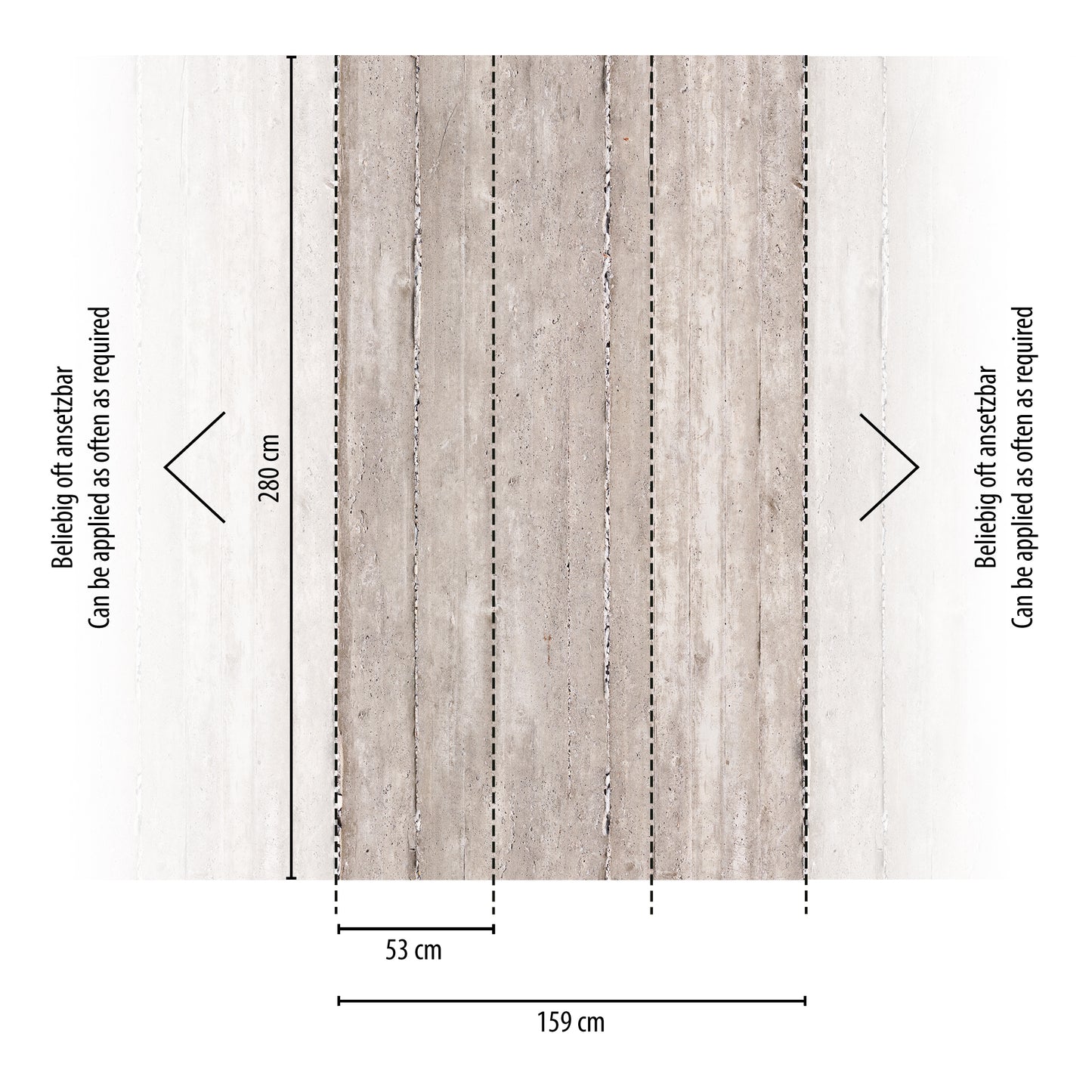 Fototapete Betonplatten Look – 2,80 m x 1,59 m