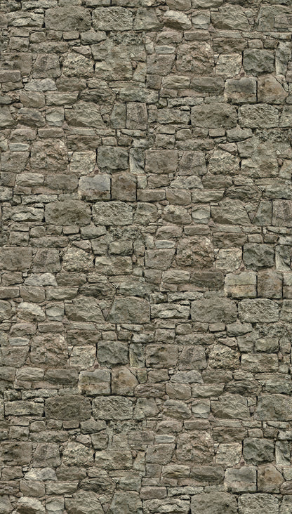 Fototapete Natursteinwand Grau - 1,59 m x 2,80 m