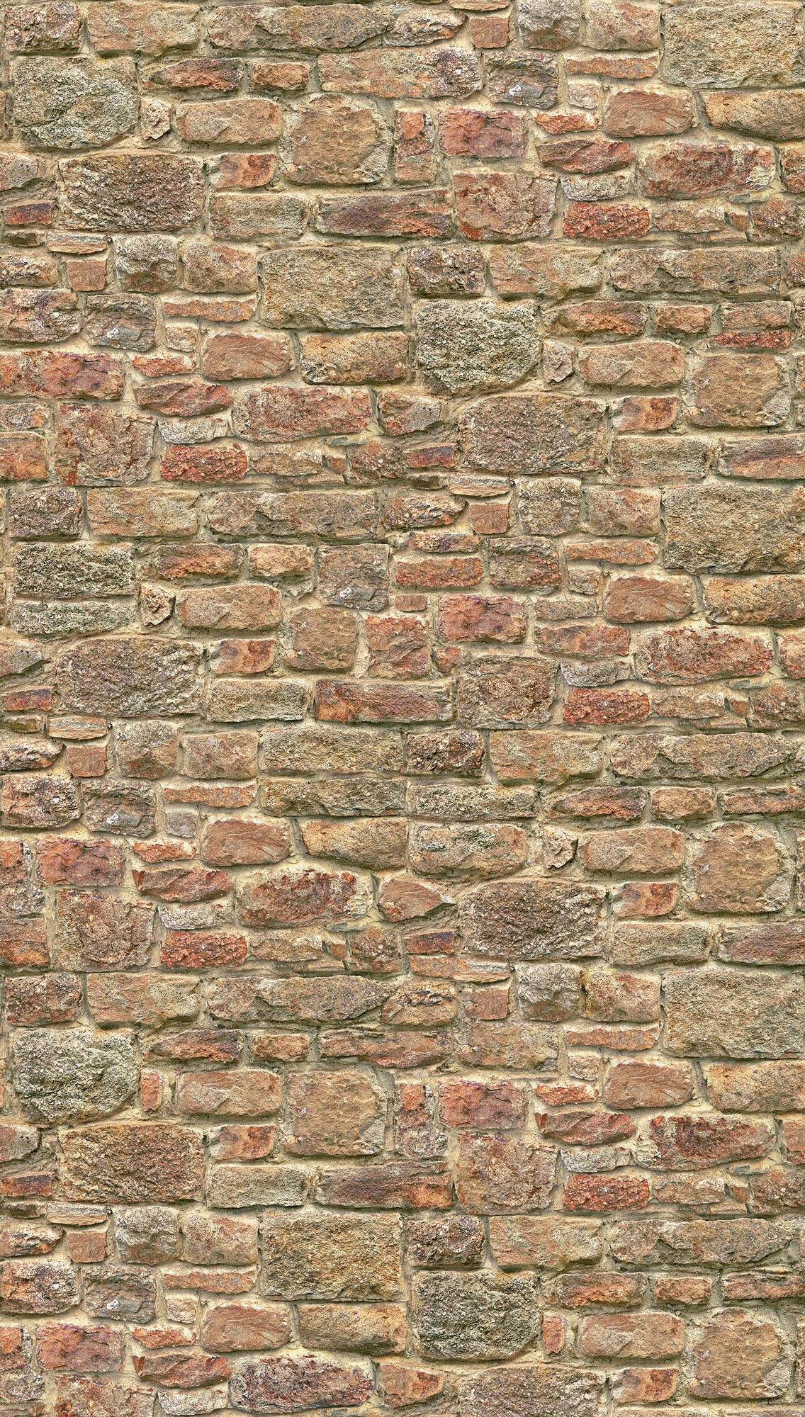 Fototapete Natursteinwand Braun - 1,59 m x 2,80 m
