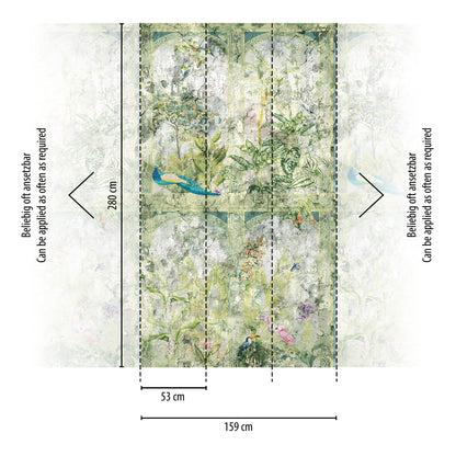 Fototapete Exotische Pflanzen – 2,80 m x 1,59 m