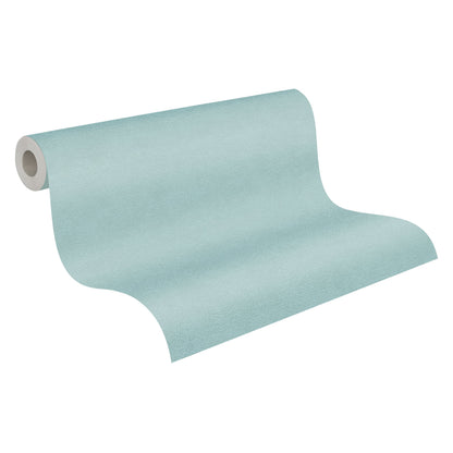 French Affair Uni Vliestapete Blau Grün 10,05 m x 0,53 m