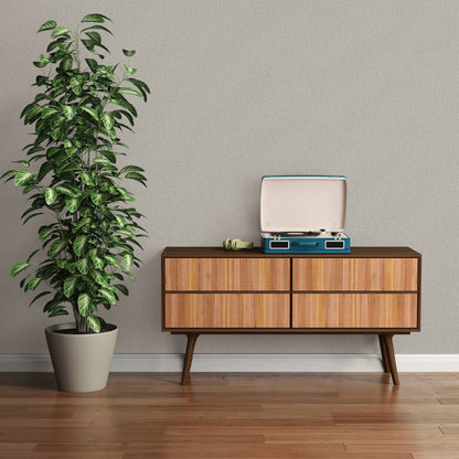 Livingwalls Uni-Vliestapete vertikal Grau 10,05 m x 0,53 m