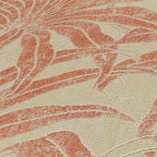 Jade 2 Dschungel Vliestapete Beige Rot Orange 10,05 m x 0,53 m