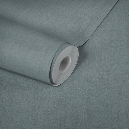 Jade 2 Uni Vliestapete Grün Blau 10,05 m x 0,53 m