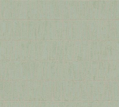 Jade 2 Metallic Vliestapete Grün Gold 10,05 m x 0,53 m