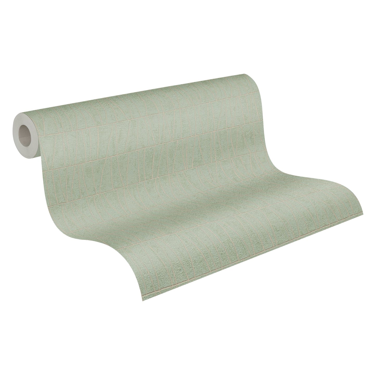 Jade 2 Metallic Vliestapete Grün Gold 10,05 m x 0,53 m