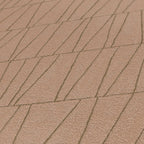 Jade 2 Metallic Vliestapete Altrosa Gold 10,05 m x 0,53 m