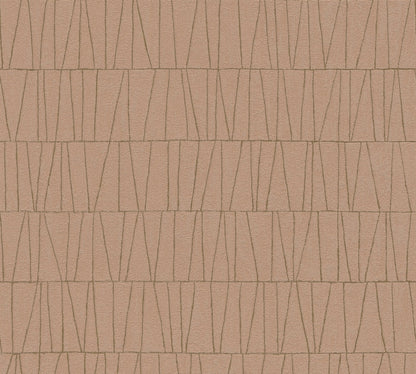 Jade 2 Metallic Vliestapete Altrosa Gold 10,05 m x 0,53 m