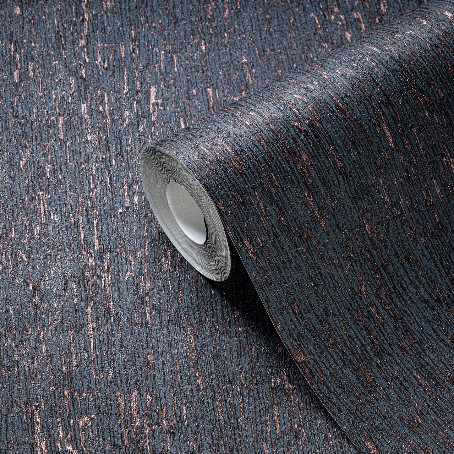 Livingwalls Smart Surfaces Metallic Vliestapete Blau Bronze 10,05 m x 0,53 m
