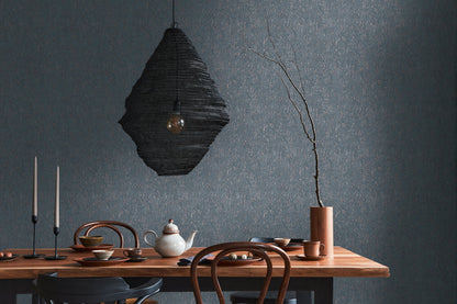Livingwalls Smart Surfaces Metallic Vliestapete Blau Bronze 10,05 m x 0,53 m