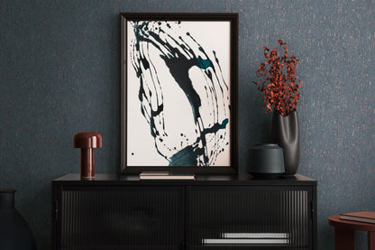 Livingwalls Smart Surfaces Metallic Vliestapete Blau Bronze 10,05 m x 0,53 m