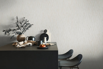 Livingwalls Smart Surfaces Metallic Vliestapete Weiß Beige Creme Silber 10,05 m x 0,53 m
