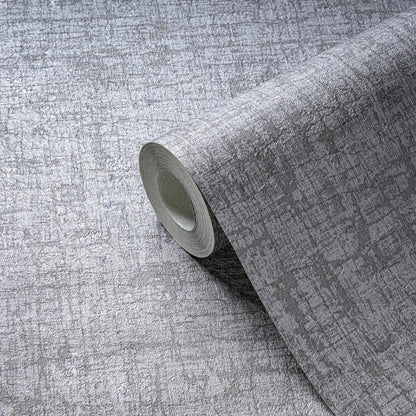 Livingwalls Smart Surfaces Vinyl-Vliestapete Grau Dunkelgrau 10,05 m x 0,53 m