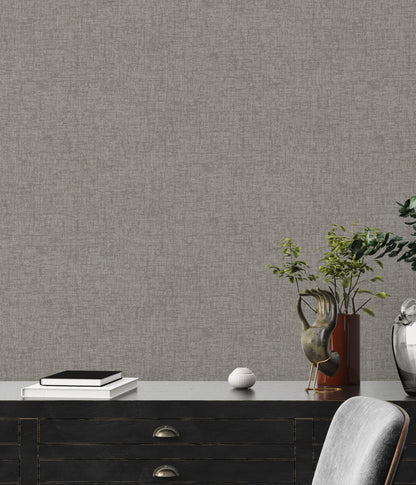 Livingwalls Smart Surfaces Vinyl-Vliestapete Grau Dunkelgrau 10,05 m x 0,53 m