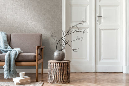 Livingwalls Smart Surfaces Vinyl-Vliestapete Grau Dunkelgrau 10,05 m x 0,53 m