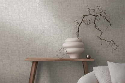 Livingwalls Smart Surfaces Vinyl-Vliestapete Grau Dunkelgrau 10,05 m x 0,53 m