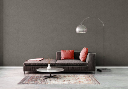 Livingwalls Smart Surfaces Vinyl-Vliestapete Grau Dunkelgrau 10,05 m x 0,53 m