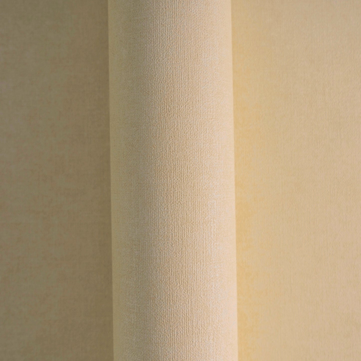Mustertapete Leinen Apricot Hell - 10,05 m x 0,53 m