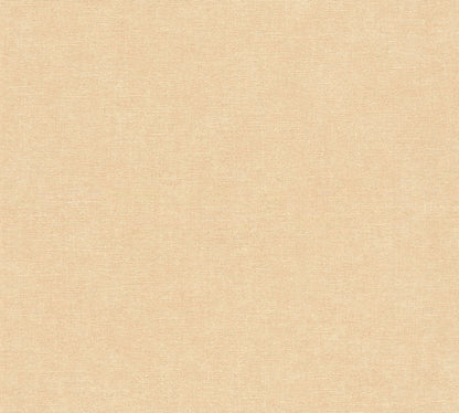 Mustertapete Leinen Apricot Hell - 10,05 m x 0,53 m