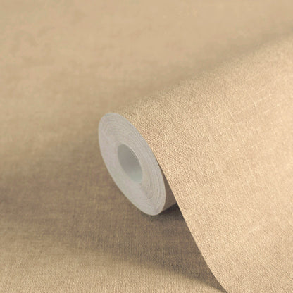 Mustertapete Leinen Beige Klassisch - 10,05 m x 0,53 m