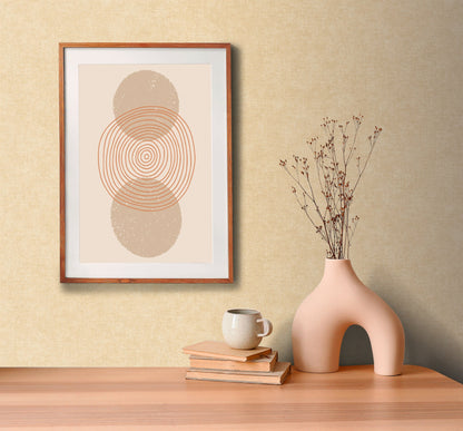 Mustertapete Leinen Beige Klassisch - 10,05 m x 0,53 m