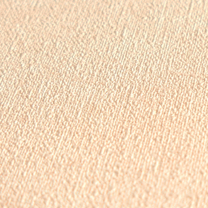 Mustertapete Leinen Apricot Klassisch - 10,05 m x 0,53 m