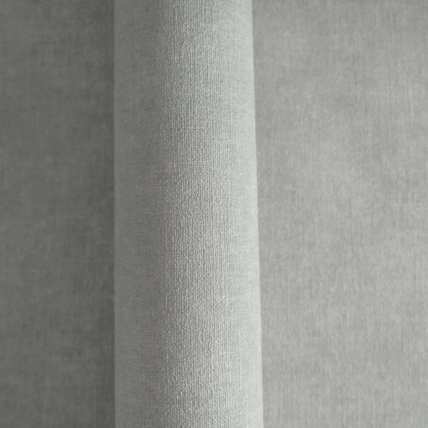 Mustertapete Leinen Silbergrau - 10,05 m x 0,53 m