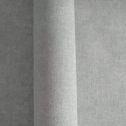 Mustertapete Leinen Silbergrau - 10,05 m x 0,53 m