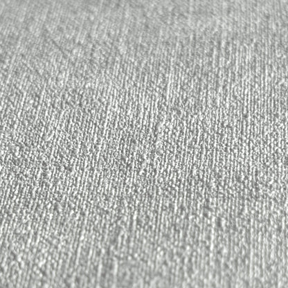 Mustertapete Leinen Silbergrau - 10,05 m x 0,53 m