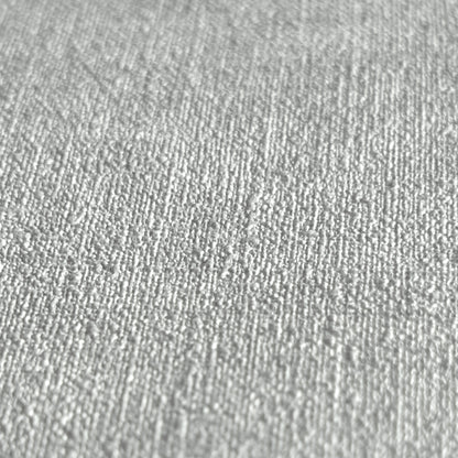 Mustertapete Leinen Silbergrau - 10,05 m x 0,53 m