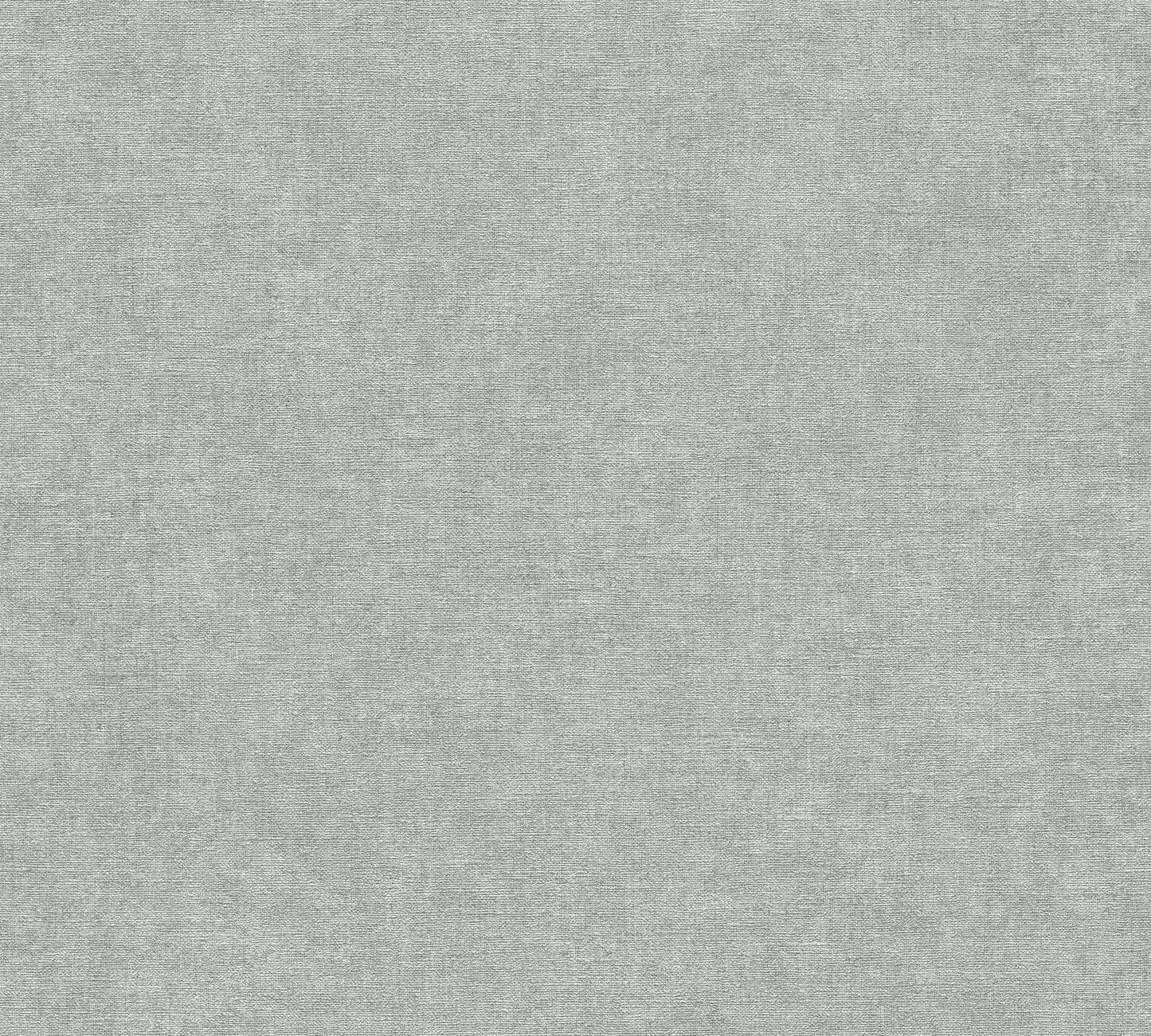 Mustertapete Leinen Silbergrau - 10,05 m x 0,53 m
