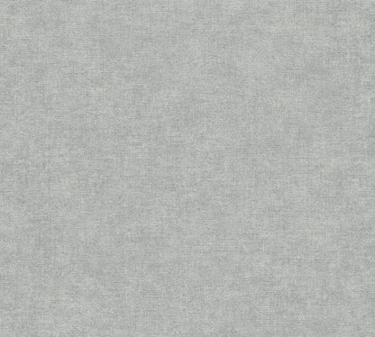 Mustertapete Leinen Silbergrau - 10,05 m x 0,53 m