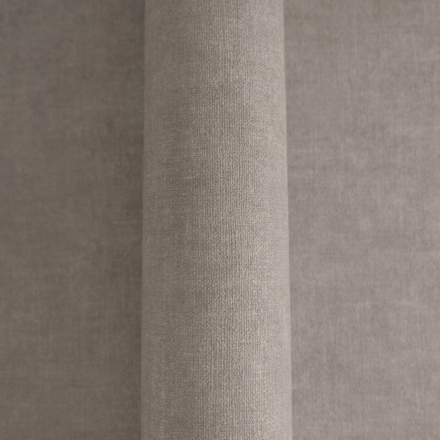 Mustertapete Leinen Taupe Elegant - 10,05 m x 0,53 m