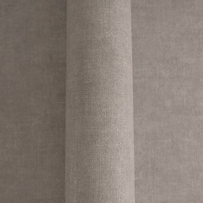 Mustertapete Leinen Taupe Elegant - 10,05 m x 0,53 m