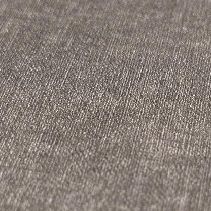 Mustertapete Leinen Taupe Elegant - 10,05 m x 0,53 m
