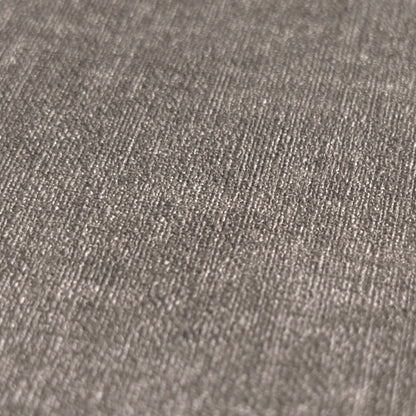 Mustertapete Leinen Taupe Elegant - 10,05 m x 0,53 m