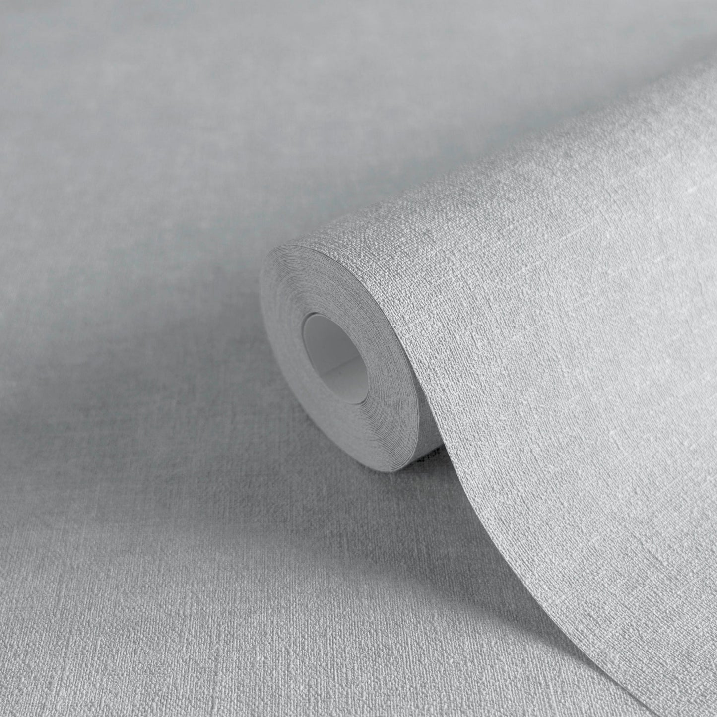 Mustertapete Leinen Himmelblau - 10,05 m x 0,53 m