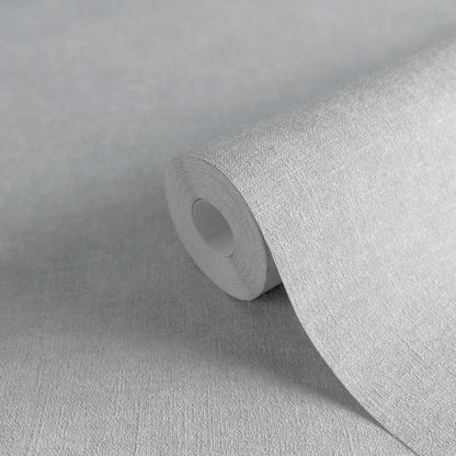 Mustertapete Leinen Himmelblau - 10,05 m x 0,53 m