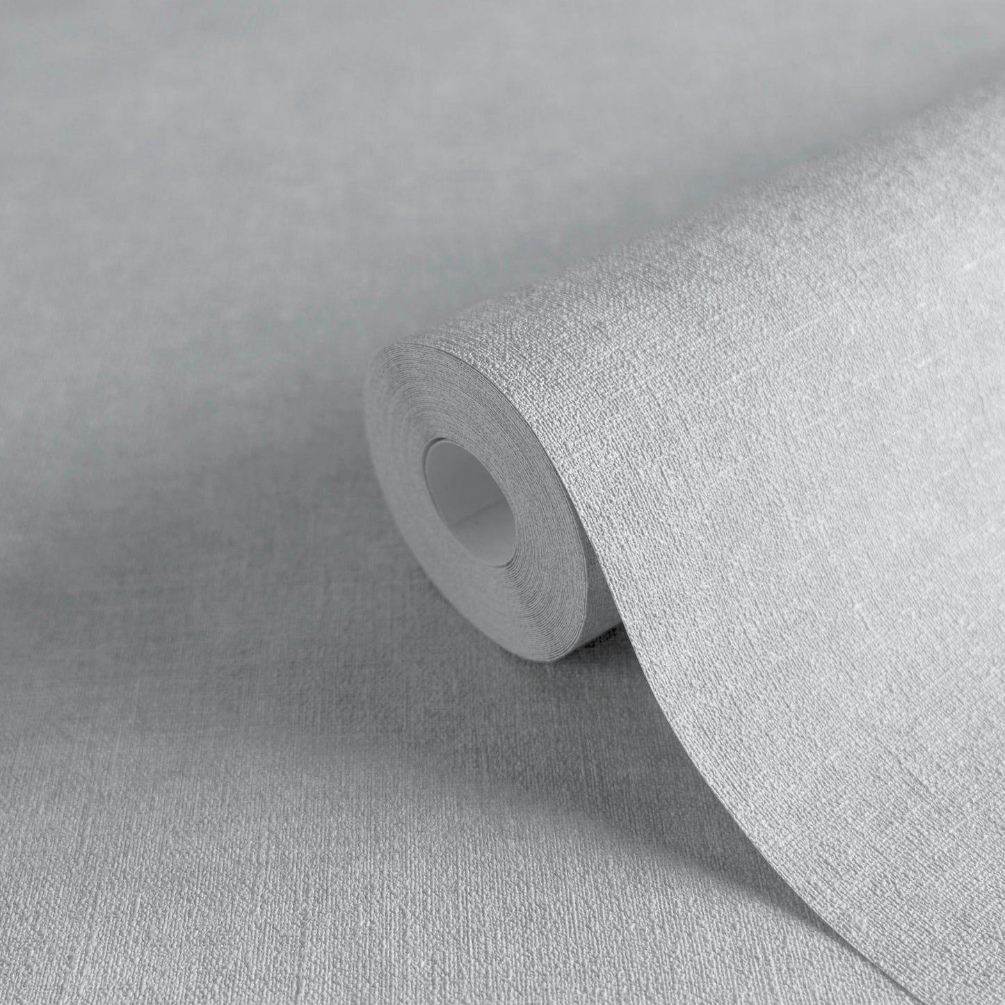Mustertapete Leinen Himmelblau - 10,05 m x 0,53 m