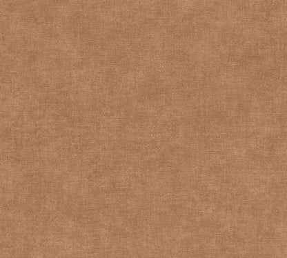 Mustertapete Leinen Karamellbraun Klassisch - 10,05 m x 0,53 m
