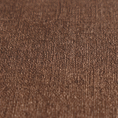 Mustertapete Leinen Schokobraun Klassisch - 10,05 m x 0,53 m